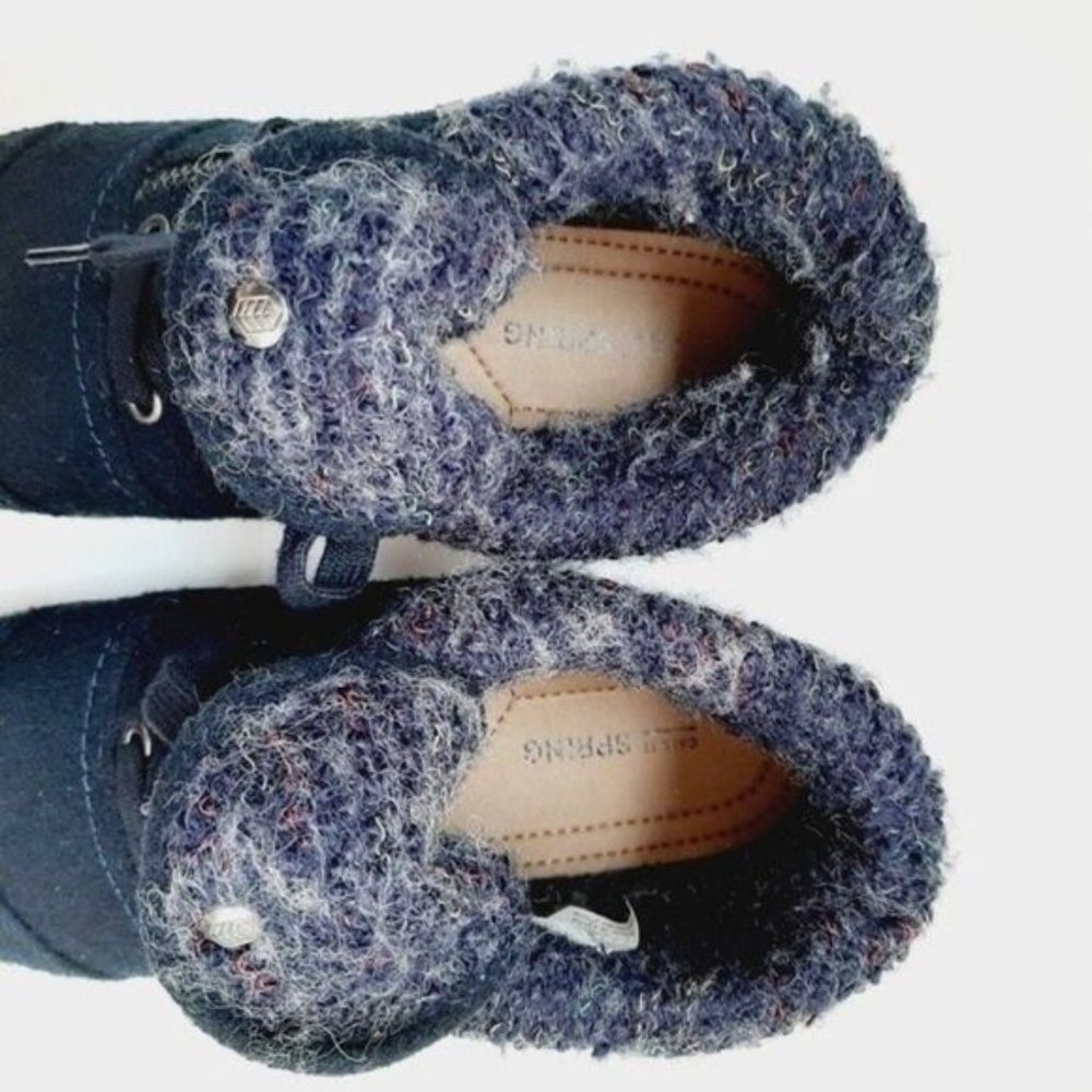 New - CALL IT SPRING Women's Ashlee Ankle Booties Shootie Navy Sneaker Sz 6 - Picture 9 of 12